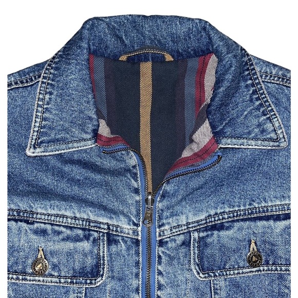 VTG Liz Wear Women's Denim Jacket Small Reversible 90's UNIQUE! Liz Claiborne - Picture 3 of 15